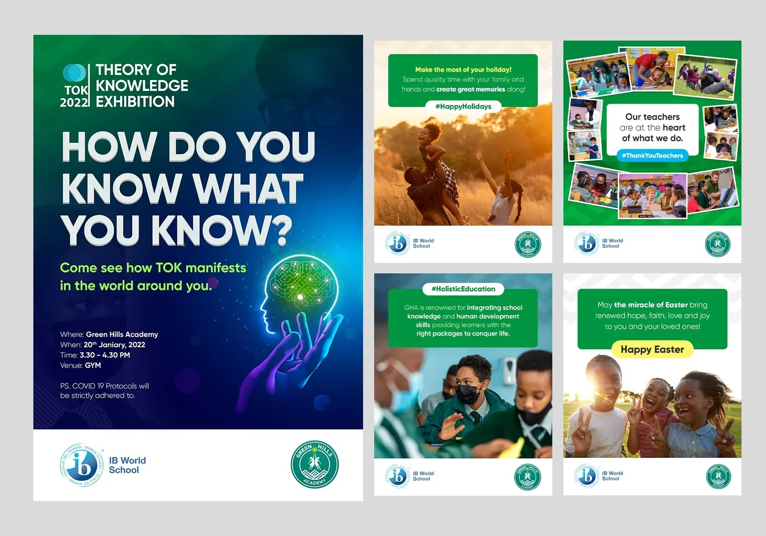 Green Hills Academy brand work